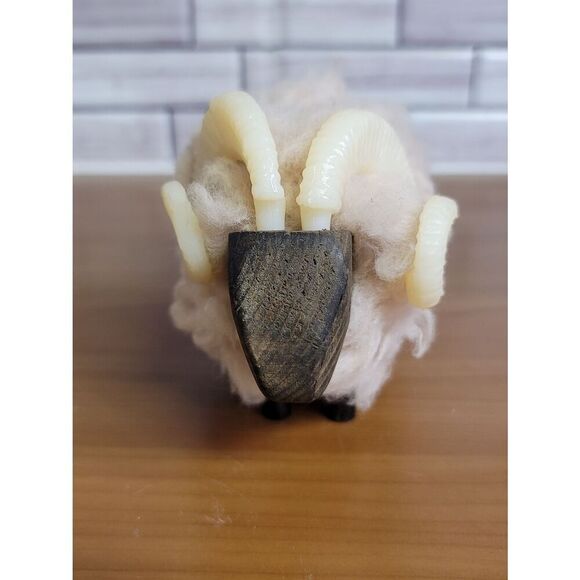 Wooly Sheep Ram Figurine #A49 - Picture 2 of 8